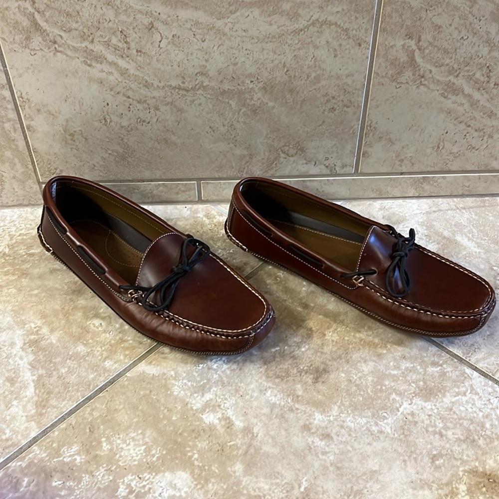 Men's Leather Double-Sole Slippers, Leather-Lined NWOT